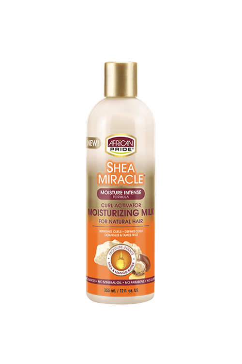 African Pride Shea Miracle Curl Activator Moisturizing Milk 12 oz