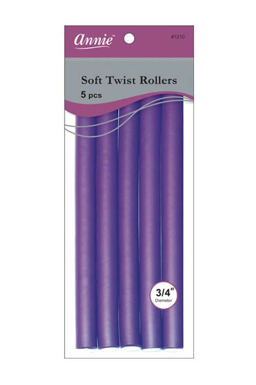 Annie #1210 Soft Twist Rollers 3/4” Purple 5 pcs