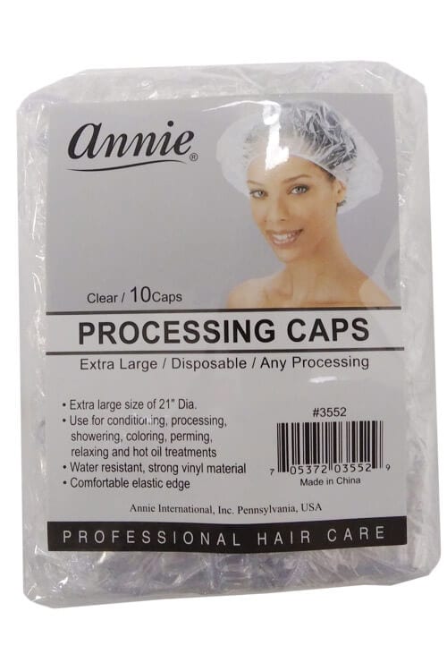 Processing Caps Annie #3552 Clear Disposable XL Processing Caps 10 ct – United Beauty ...