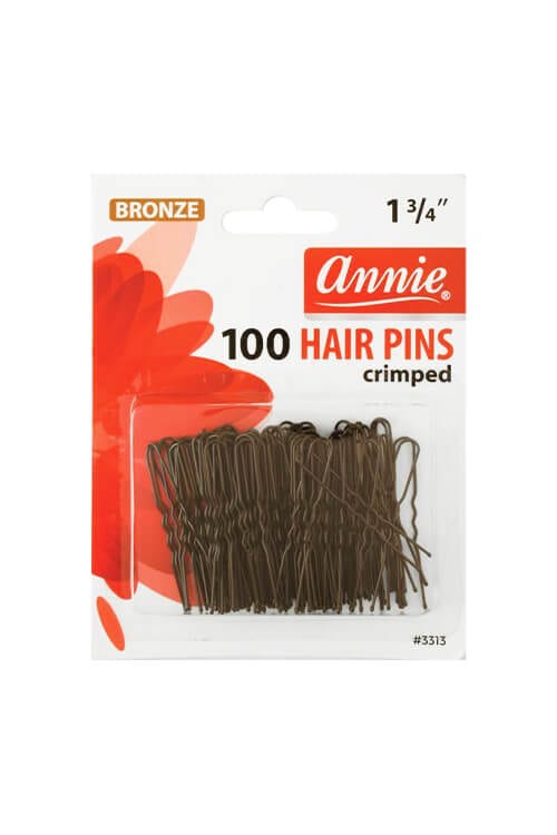 Annie #3313 Bronze 1 3/4" Crimped Hair Pins 100 ct