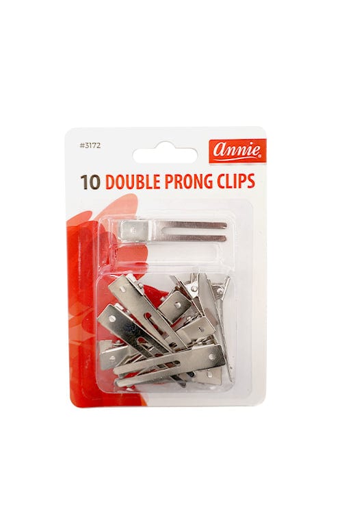 Annie #3172 Double Prong Clips 10 ct