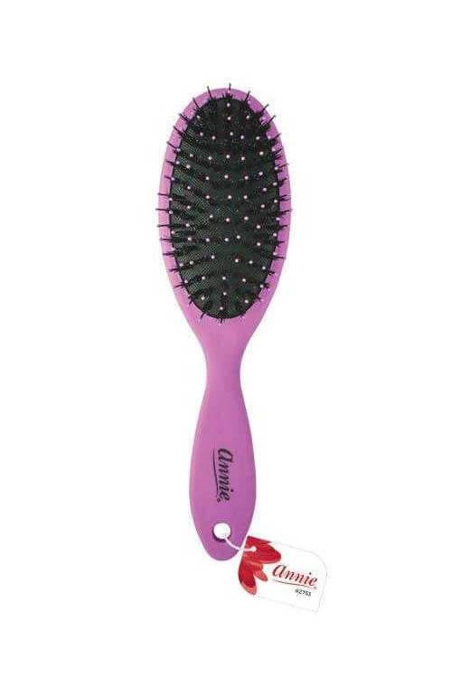 Annie Grip Oval Brush With Porcupine Bristles Purple #2753