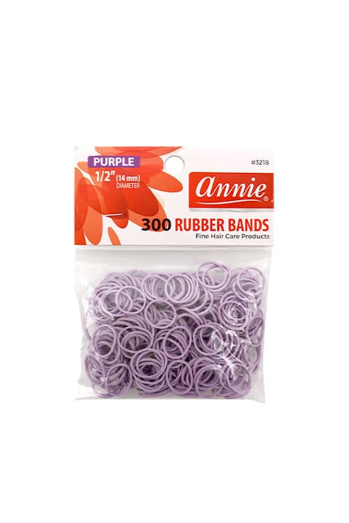 Annie #3218 Rubber Bands Purple 1/2