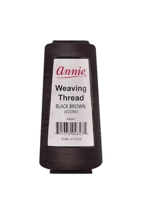 Annie Weaving Thread 400M Black Brown #4847