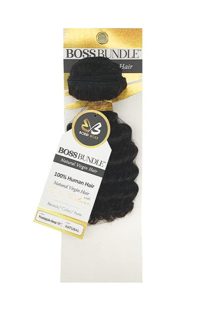 Bobbi Boss Gold Level Boss Bundle Hair Pineapple Deep Natural Virgin Weft Hair 10"