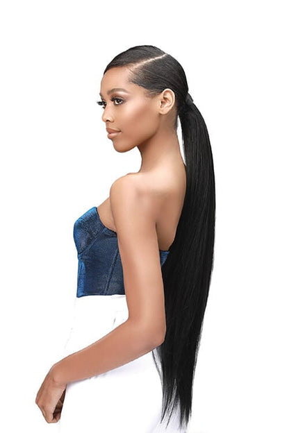 Bobbi Boss Boss Up Silky Straight Professional Wrap Pony 30" Side