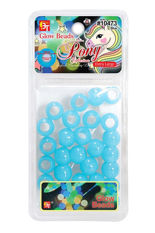 Beauty Town Extra Large Glow Beads 10473 Blue