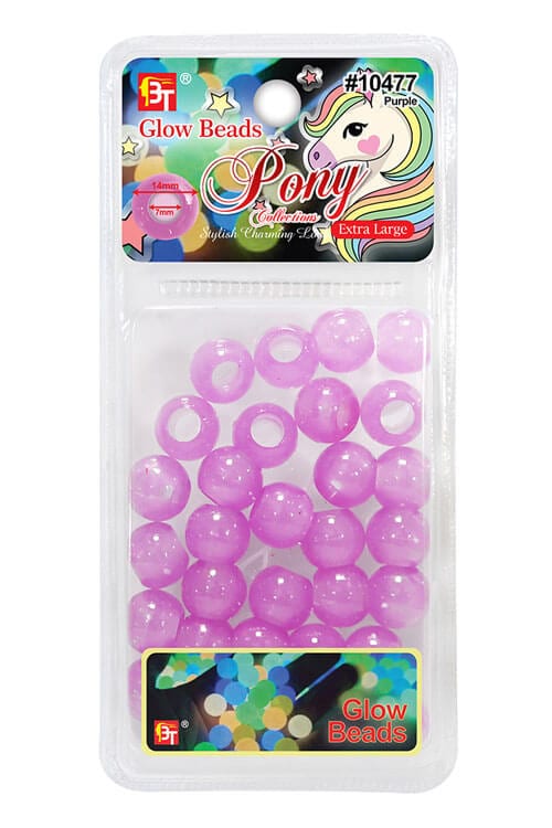 Beauty Town Extra Large Glow Beads 10477 Purple