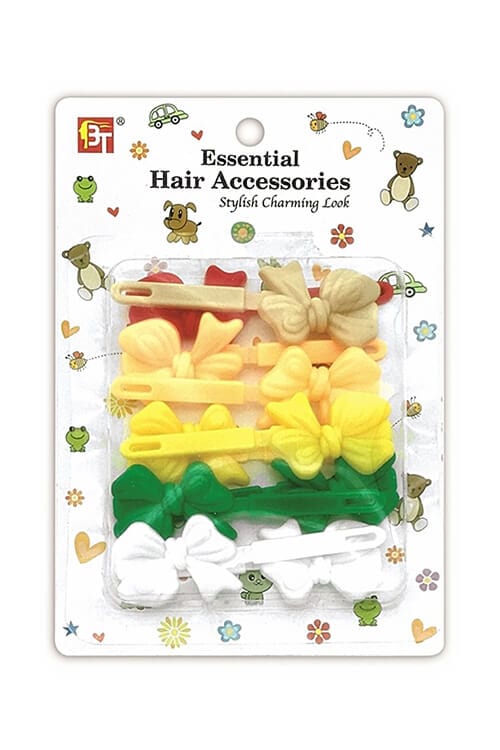 Beauty Town Kids Gift bow Barrettes Assorted