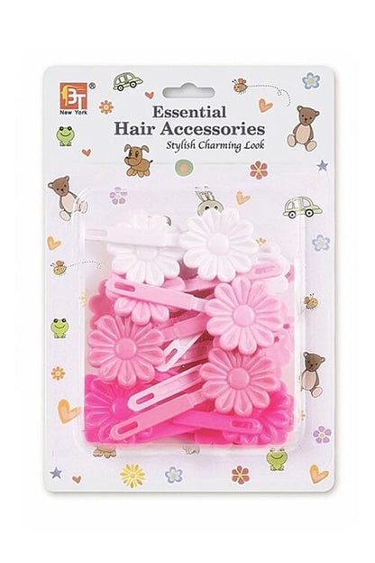 Beauty Town Kids Daisy Barrettes Pink Mix