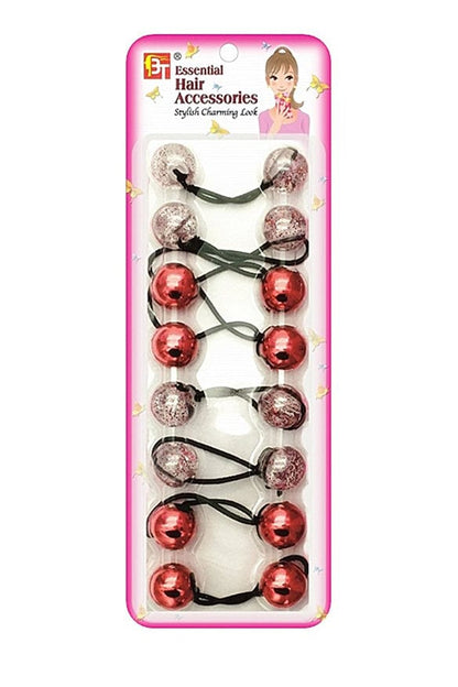 Beauty Town Kids Pony Tail Holder - Galactic Red 7076