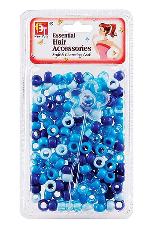 Beauty Town Small Round Beads Blue Assorted
