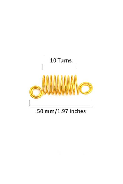 Beauty Town Spiral Hair Twisters Gold Sizing