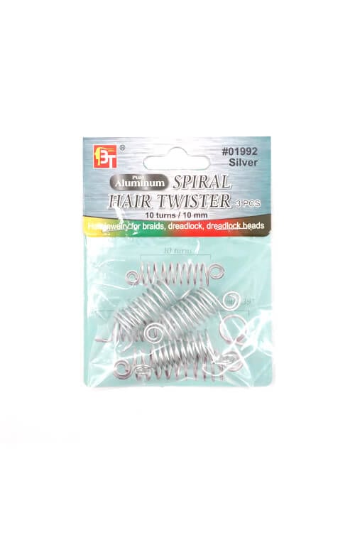 Beauty Town Spiral Hair Twisters Packaging Silver