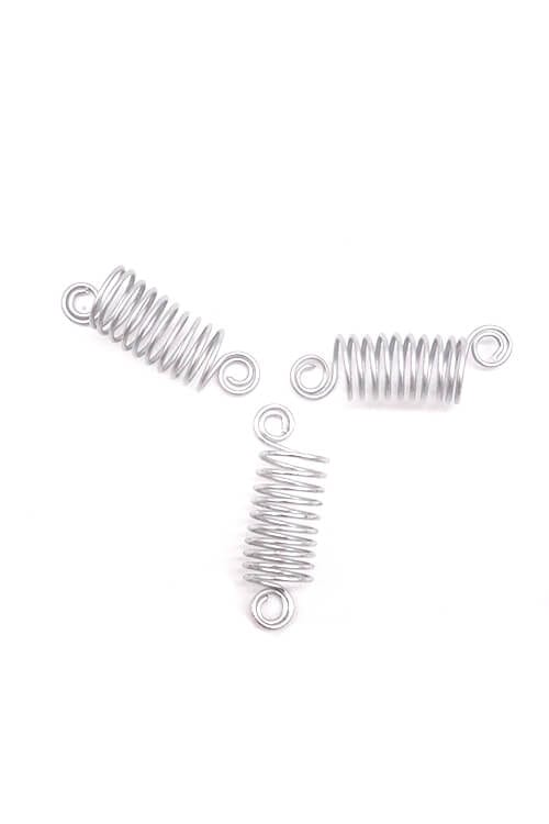Beauty Town Spiral Hair Twisters Top Angle Silver