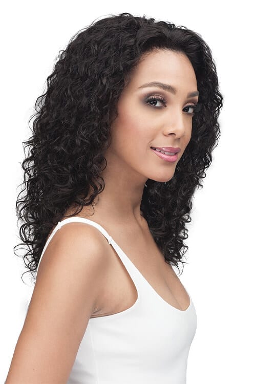 Bobbi Boss MHLF410 Emory 100% Unprocessed Bundle Remy Hair Lace Front Wig Side