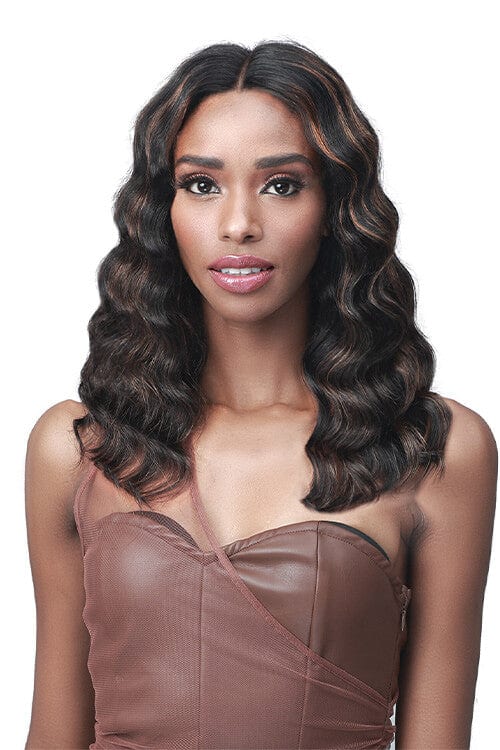 Bobbi Boss MHLF563 Neona 100% Unprocessed Human Hair Lace Front Wig Front