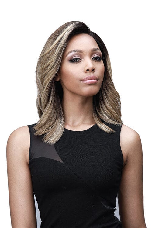 Bobbi Boss MLF366 Harlow Lace Front Wig Model Front 2