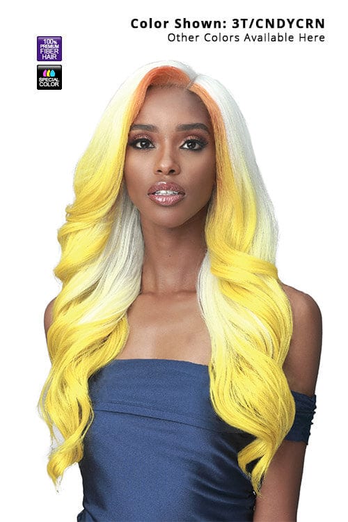 Bobbi Boss Glueless MLF451 Jacintha Synthetic 13"x7" High Definition Extended Lace Front Wig
