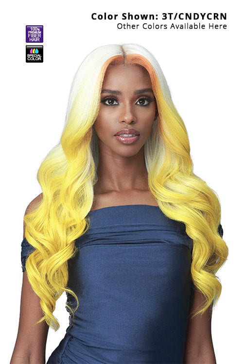 Bobbi Boss Glueless MLF451 Jacintha Synthetic 13"x7" High Definition Extended Lace Front Wig