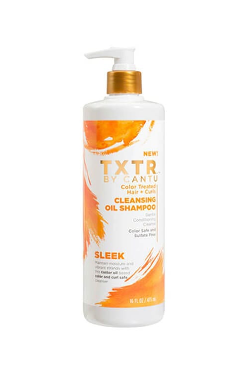 Cantu TXTR Color Treated Hair + Curls Cleansing Oil Shampoo 16 oz