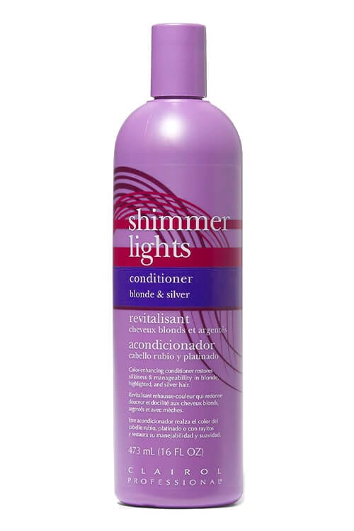 Clairol Professional Shimmer Lights Blonde and Silver Hair Conditioner 16 oz