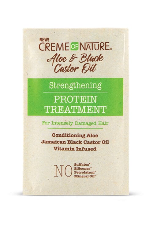 Creme of Nature Aloe and Black Castor Oil Strengthening Protein Treatment Packet 1.5 oz