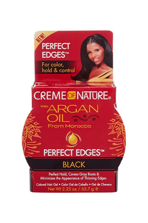 Creme of Nature Argan Oil Perfect Edges Black Edge Gel 2.25 oz
