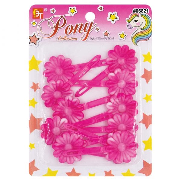 Beauty Town Two-Tone Daisy Barrettes