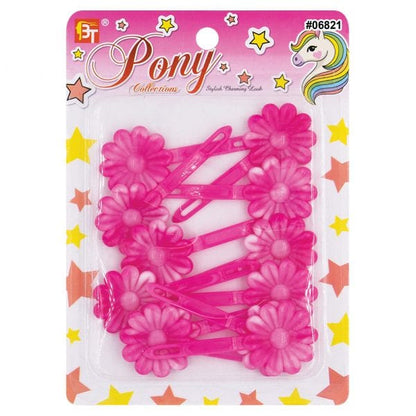 Beauty Town Two-Tone Daisy Barrettes