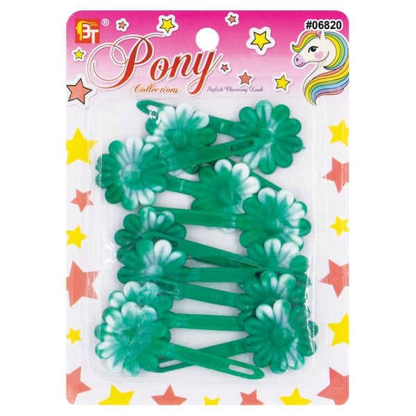 Beauty Town Two-Tone Daisy Barrettes