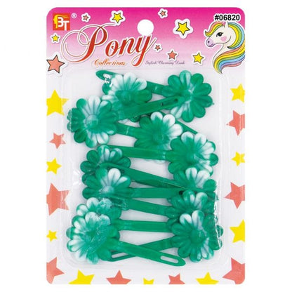 Beauty Town Two-Tone Daisy Barrettes