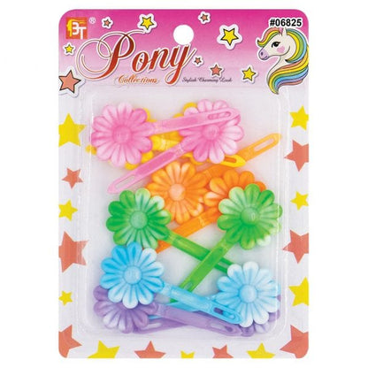 Beauty Town Two-Tone Daisy Barrettes