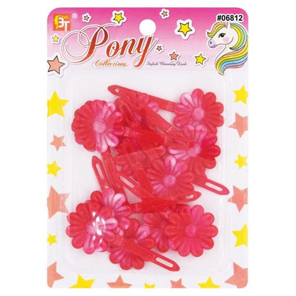 Beauty Town Two-Tone Daisy Barrettes