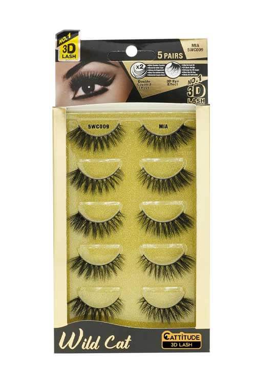 Ebin New York 5 Pair Lashes Wild Cat Mia