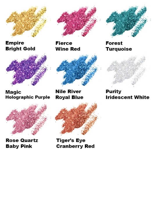 Ebin Secret of Pharaoh Glitter Color Chart