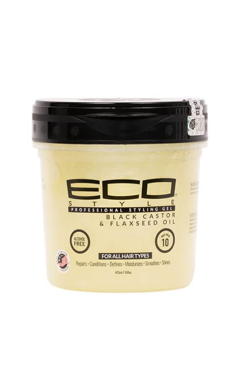 Ecoco Eco Style Black Castor and Flaxseed Oil Professional Styling Gel 16 oz