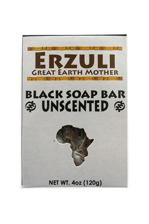 Erzuli Unscented Black Soap Bar 4 oz