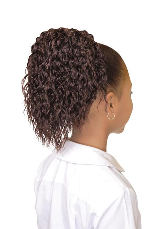 Eve Hair My Angel Kid-6 Drawstring Synthetic Ponytail Back