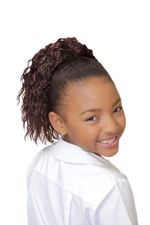 Eve Hair My Angel Kid-6 Drawstring Synthetic Ponytail Front