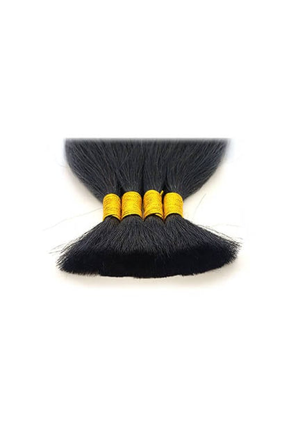 Eve Hair Cleopatra 100% Human Hair Bulk Braid Tips Closeup View