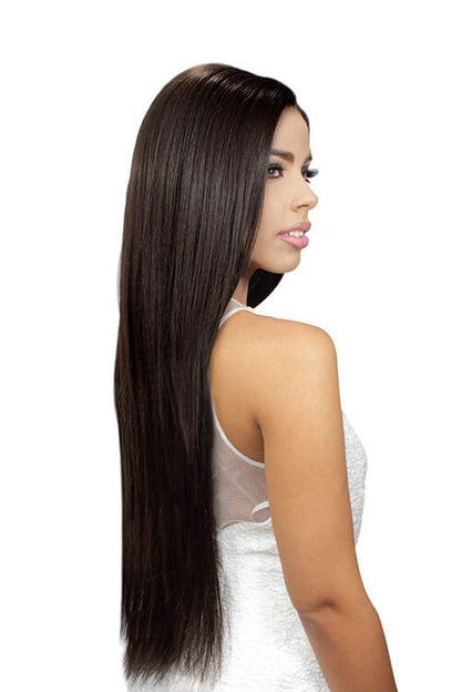 Eve Hair Inc. Platino 7 Pc Clip-In Model Side