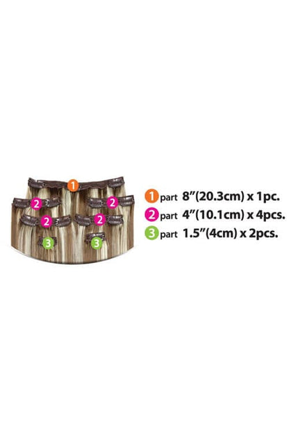 Eve Hair Platino Body Wave Clip In Extensions 7 PC 20in Weft Sizes