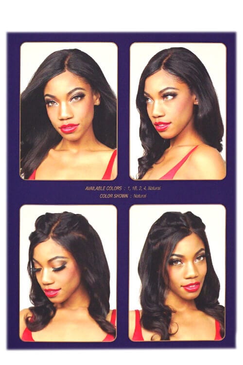 Fashion Source Felicity 100% Human Hair 4" x 13" Full Frontal Closure Hairstyles
