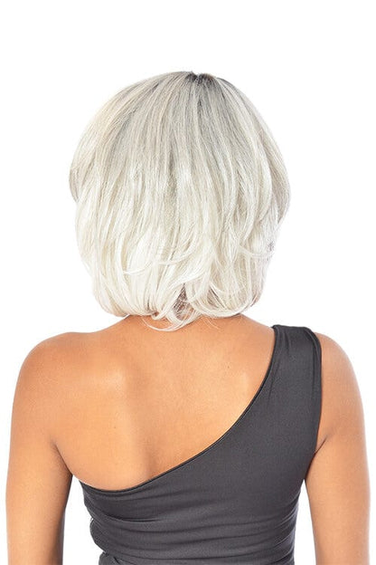 Fashion Source Ivory Wig Model Back