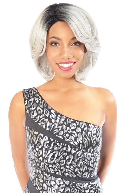 Fashion Source Ivory Wig Model Front