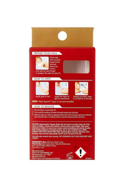 Gold Finger Gel Glam Manicure GC Packaging Back