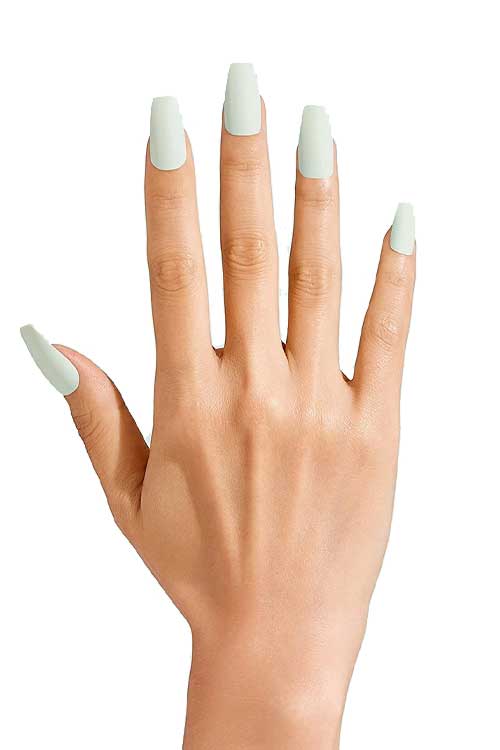 Gold Finger Gel Glam Manicure GC12 Hand Model Front