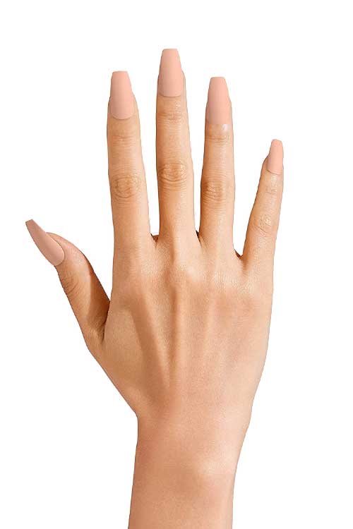 Gold Finger Gel Glam Manicure GC14 Hand Model Front