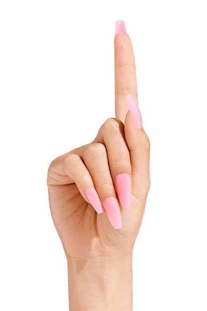 Gold Finger Gel Glam Manicure GC16 Hand Model Front